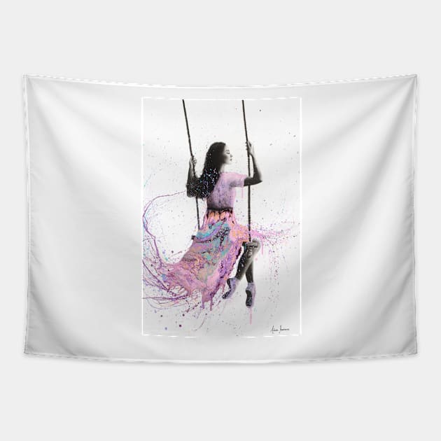 Girl on a Swing Tapestry by AshvinHarrison