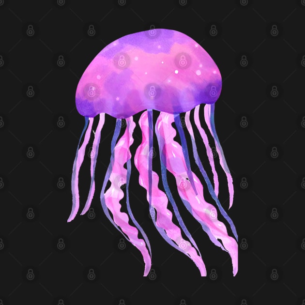 Watercolor Jellyfish by FarmOfCuties