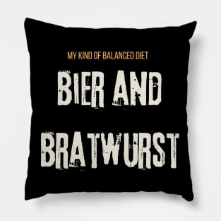 Bier and Bratwurst Pillow