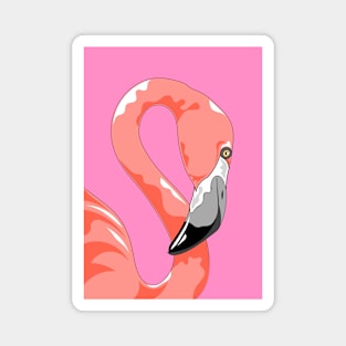 Pink Flamingo Magnet