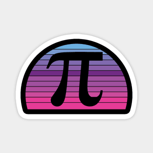 Pi Symbol with vintage design t-shirt Magnet