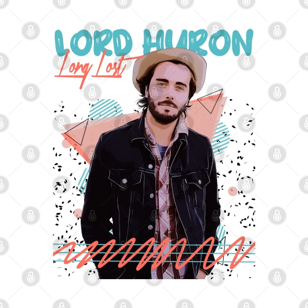 Retro Vintage Lord Huron Fan Art Design by Nandin Putri