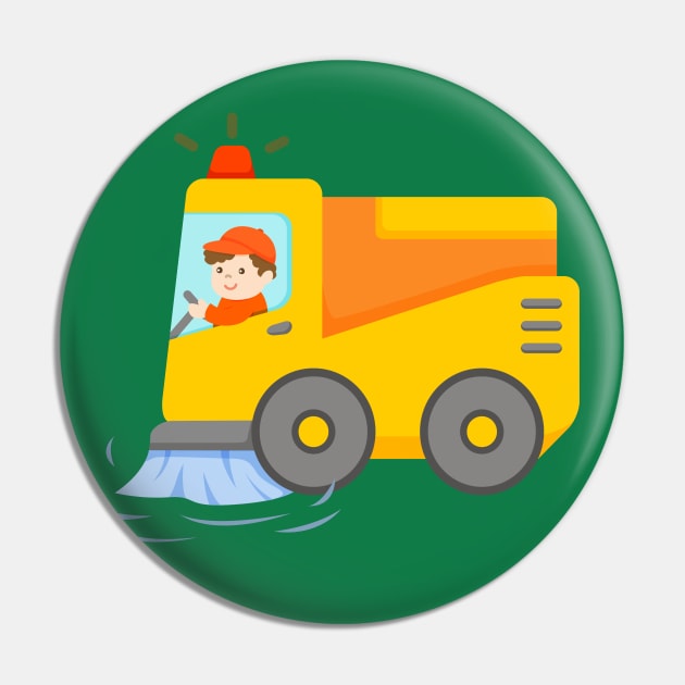 Street Sweeper Truck Pin by samshirts