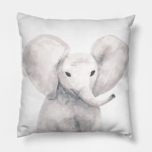 Watercolor Elephant Pillow