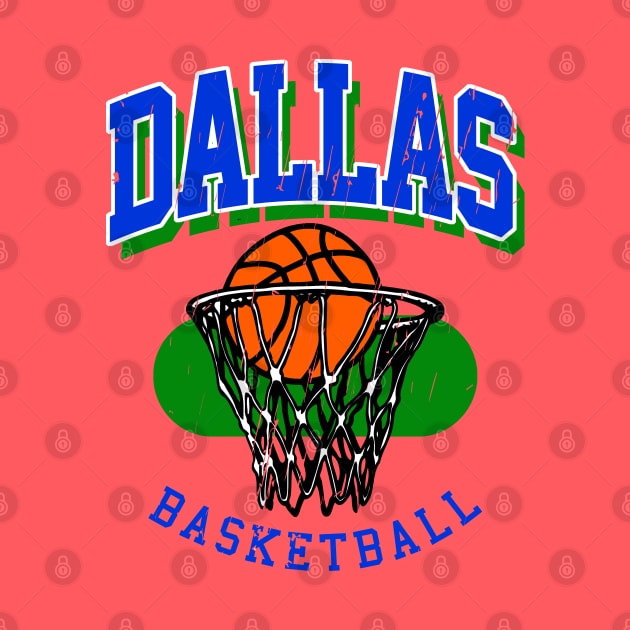 Vintage Dallas Basketball by funandgames