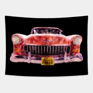 Tri Five Chevy Front End Tapestry