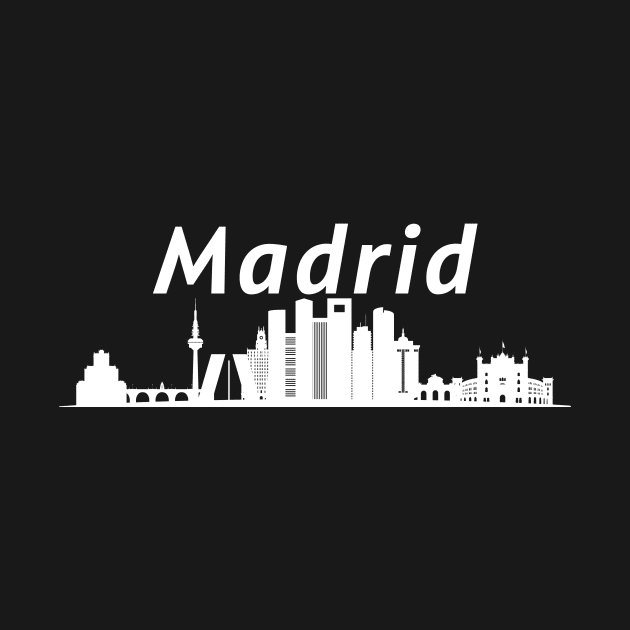 Madrid Skyline by Fantastic Store