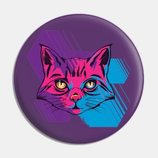 Tripple color cat Pin