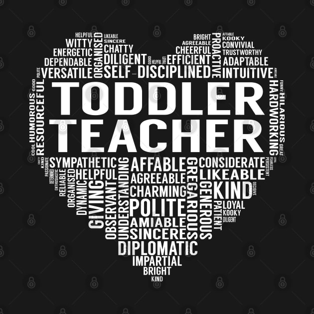 Toddler Teacher Heart by LotusTee