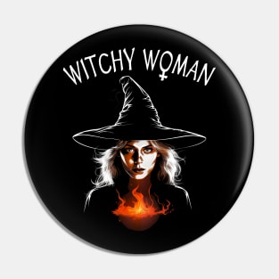 Wicca & Witchcraft Witchy Woman Pin