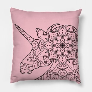 Unicorn Mandala Print Pillow