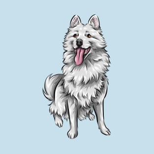 Cute White Pomsky Dog T-Shirt