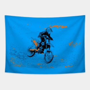 Speed Racer - Motocross Racer Tapestry