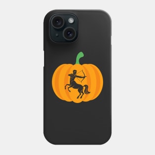 Halloween Jack O Lantern Sagittarius Zodiac Sign Phone Case