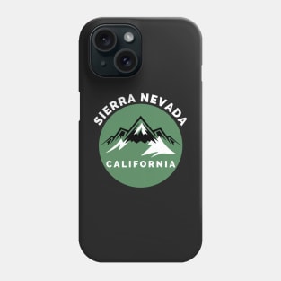 Sierra Nevada California - Sierra Nevada Ski Snowboard Mountain California Yosemite Travel Phone Case