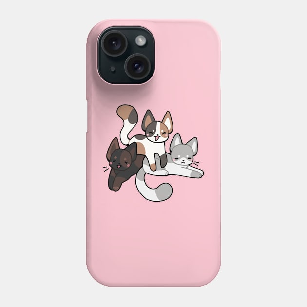 Kitty Pile Phone Case by FennecFox