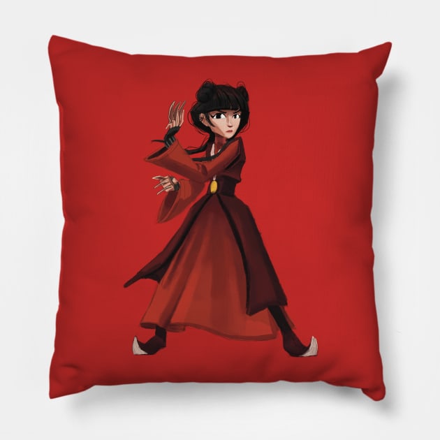 Mai Pillow by JoshNelsonArt