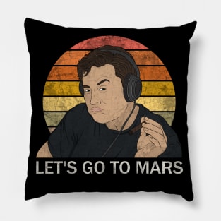 Elon Musk Smoking Let's Go to Mars Pillow