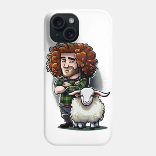 Funny Stereotype Humor Scotsman And A Sheep Phone Case