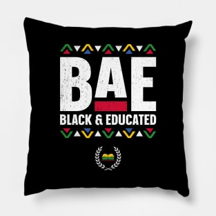 BAE Black And Educated Black History Month Teacher Pillow