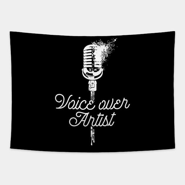 Voice Over Artist Shirt Microphone Actor Actress Filmmaker Tapestry by celeryprint