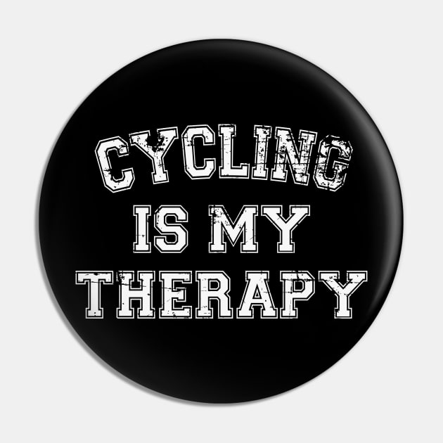 Cycling Is My Therapy Pin by RW