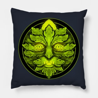 Green Man Pillow