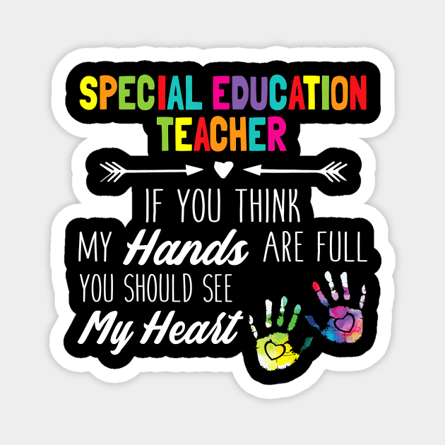 Special Education Teacher SPED Squad Special Ed T-Shirt Magnet by johnbbmerch