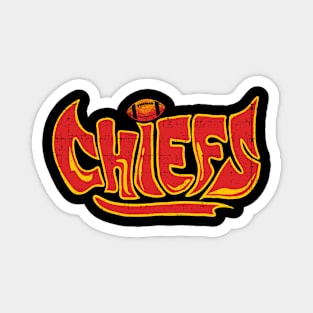 Chiefs - typography vintage Magnet