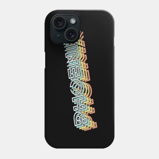 Phoenix Retro Typography Faded Style Phone Case