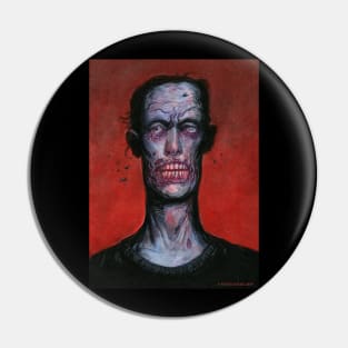 Zombie Portrait Pin