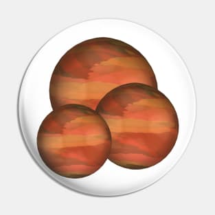 Copper Marble Balls Pin