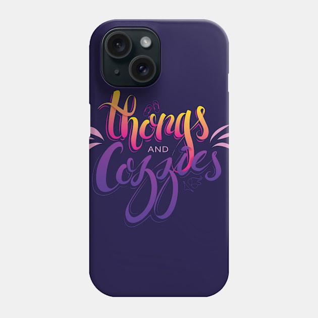 Thongs and Cozzies Phone Case by celestylim@gmail.com