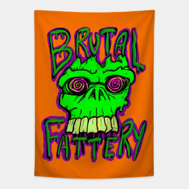 Skully 2022 Tapestry by Brutal Fattery