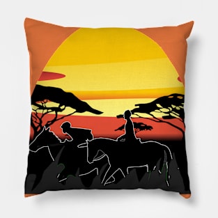 Sunset chill Pillow