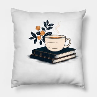 Coffee And Flowers Pillow