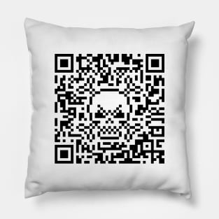 Skull And Crossbones (Quick Response Code / 41x41 / POS) Pillow