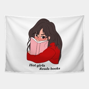 Hot girls reads books Tapestry