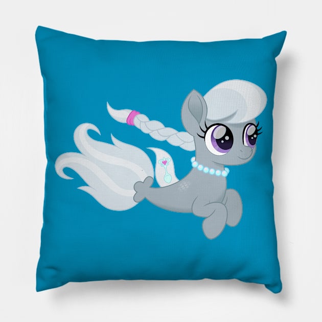 Silver Spoon seapony Pillow by CloudyGlow