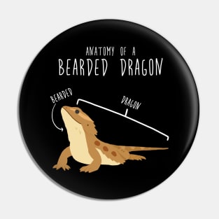 Bearded Dragon Lizard Reptile Anatomy Pin