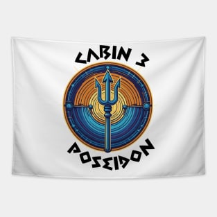 Cabin 3 Poseidon - CAMP half-blood V5 Tapestry