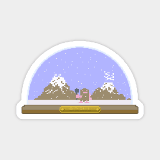 B.C. Bill - Snow Globe Pixel Art Magnet