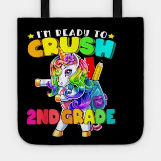 2nd Grade Flossing Unicorn Back to School Shirt Girls Gift Tote