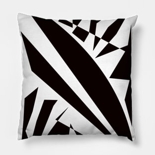 Ornament geometric black Pillow