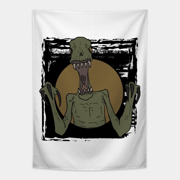 Scary monster zombie Halloween grim reaper Trick or treat horror Tapestry by BoogieCreates