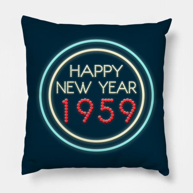 Happy New Year 1959! Pillow by talesanura