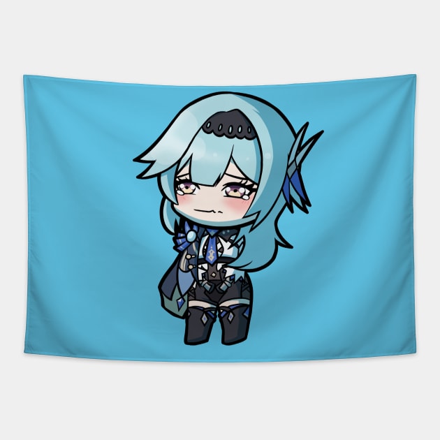 Chibi Eula - Genshin Impact Tapestry by MangaXai