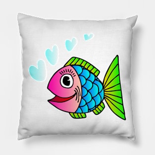 Happy Little Fish Pillow