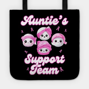 Auntie’s Support Team Breast Cancer Awareness Women Survivors Tote