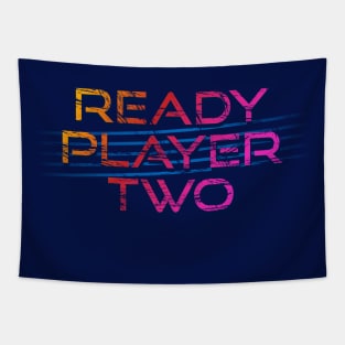 Ready Player Two 80s Tapestry